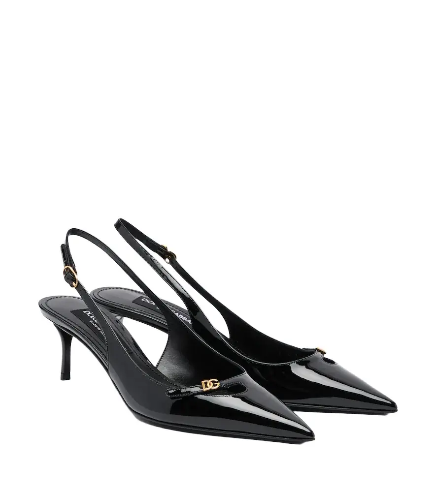 Dolce & Gabbana Patent leather slingback pumps