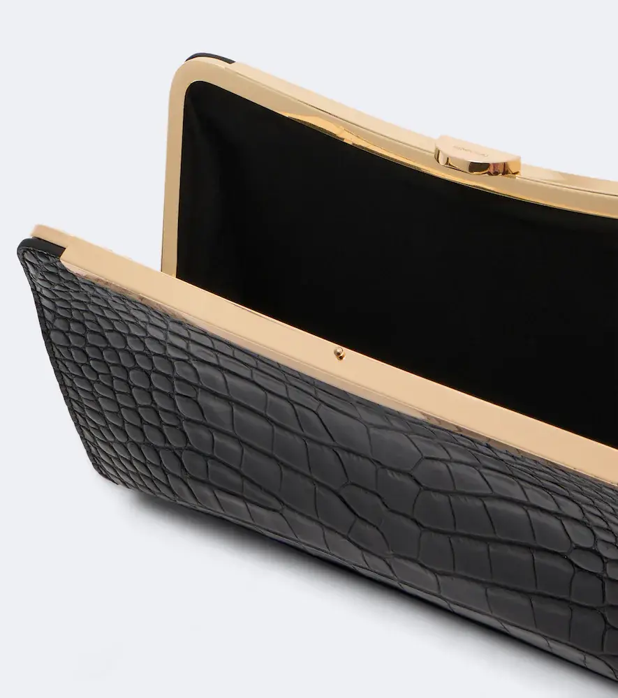 Simkhai Solange croc-effect leather clutch | Thumbnail 3