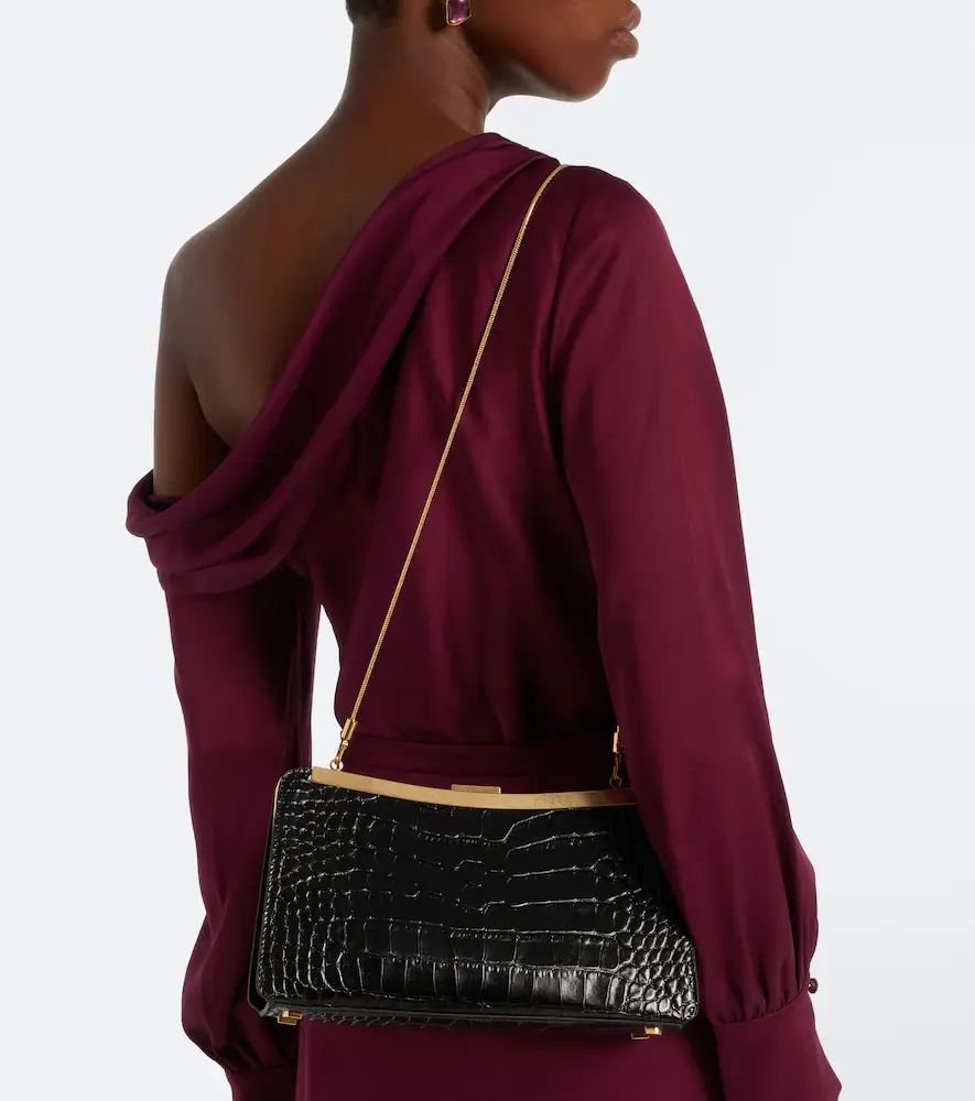 Simkhai Solange croc-effect leather clutch | Thumbnail 4