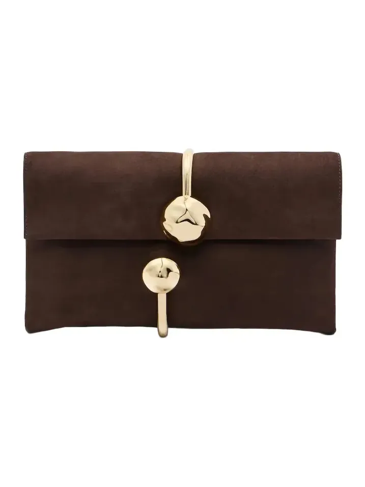 Simkhai Amaya leather clutch