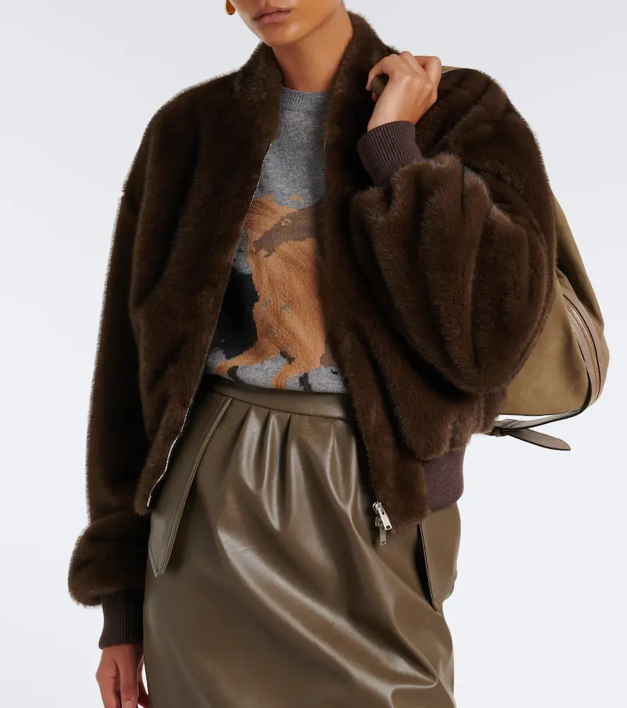 Stella McCartney Zip-up bomber jacket | Thumbnail 2 Stella McCartney Zip-up bomber jacket | Thumbnail 2