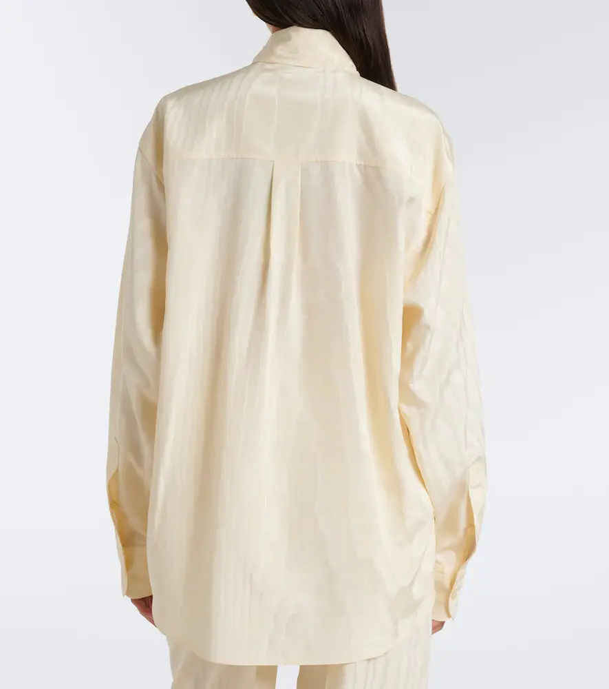 Stella McCartney Tie-neck moiré blouse | Thumbnail 3 Stella McCartney Tie-neck moiré blouse | Thumbnail 3