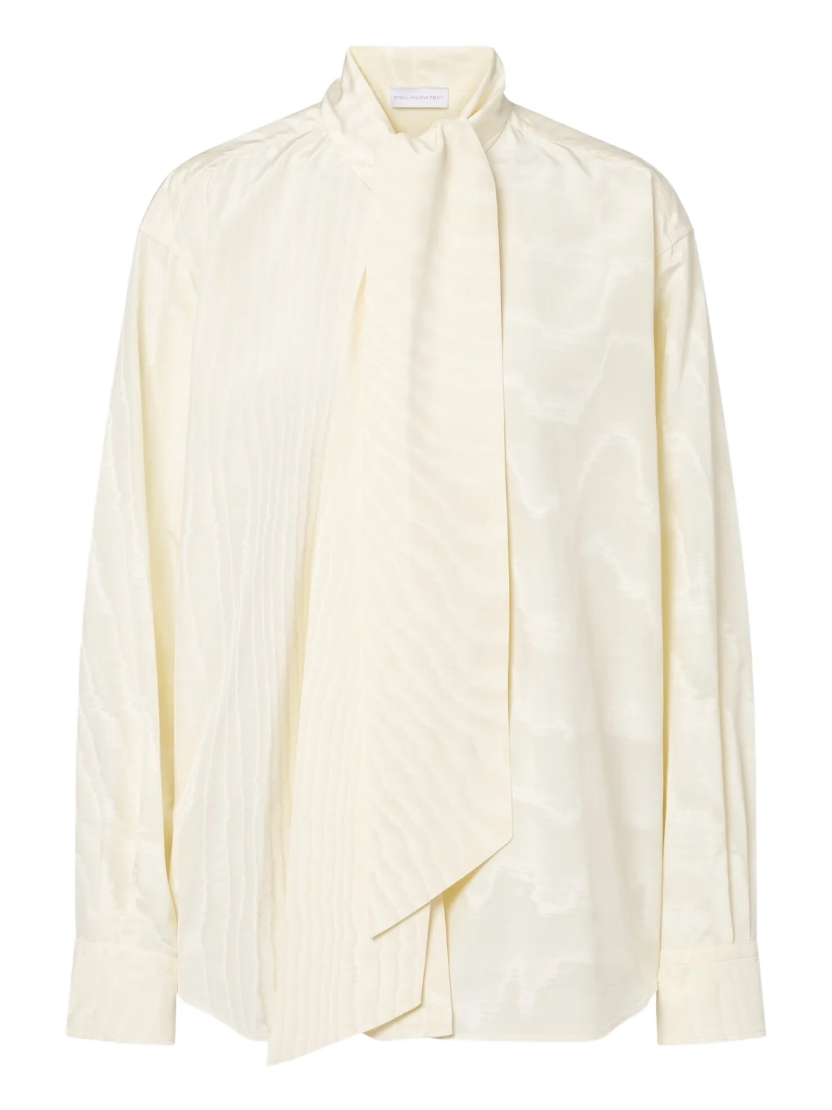 Stella McCartney Tie-neck moiré blouse