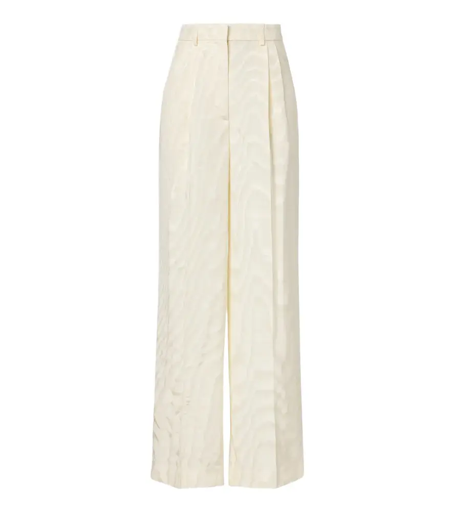 Pleated moiré pants Pleated moiré pants