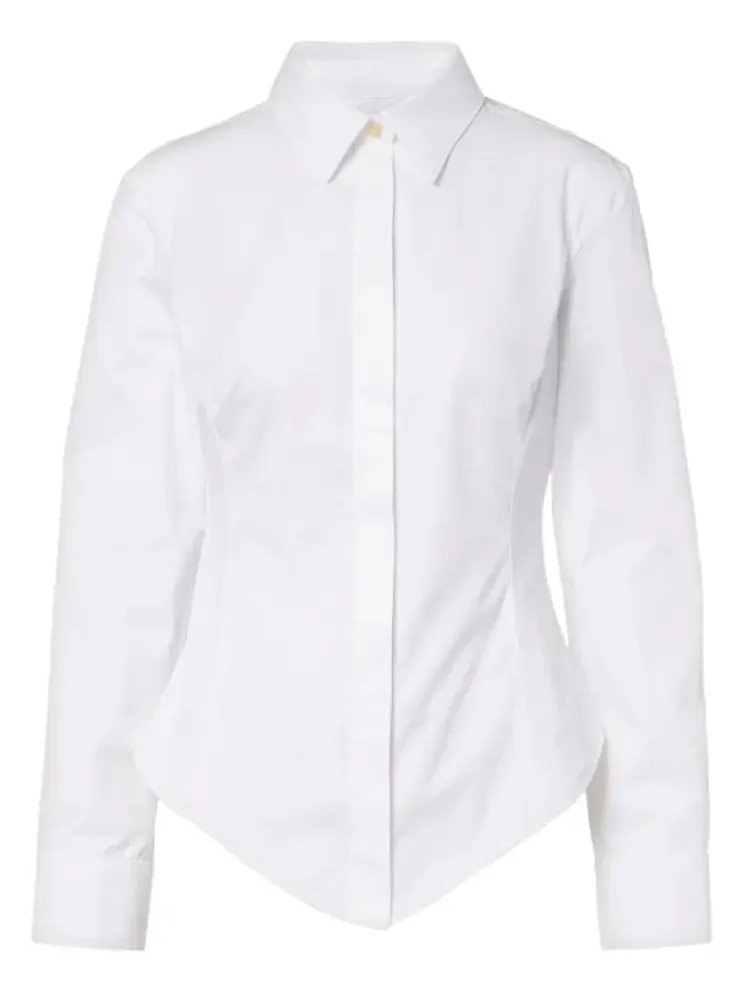 Triangle cotton poplin shirt