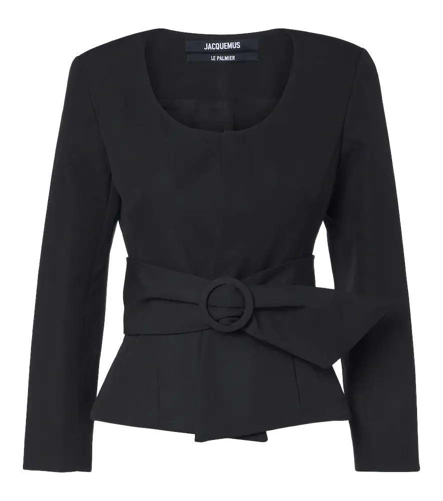Miami belted virgin wool jacket