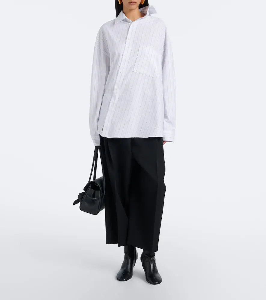 Jacquemus Cuadro asymmetric striped cotton shirt | Thumbnail 3 Jacquemus Cuadro asymmetric striped cotton shirt | Thumbnail 3