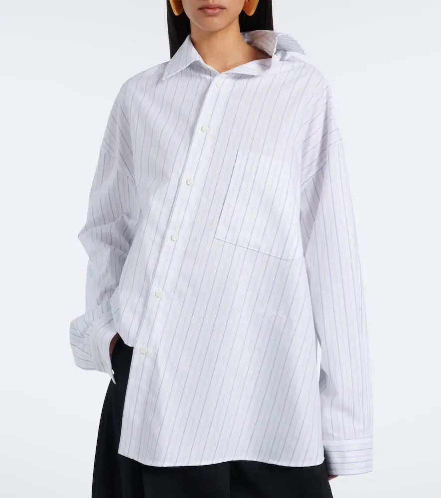 Jacquemus Cuadro asymmetric striped cotton shirt | Thumbnail 5 Jacquemus Cuadro asymmetric striped cotton shirt | Thumbnail 5