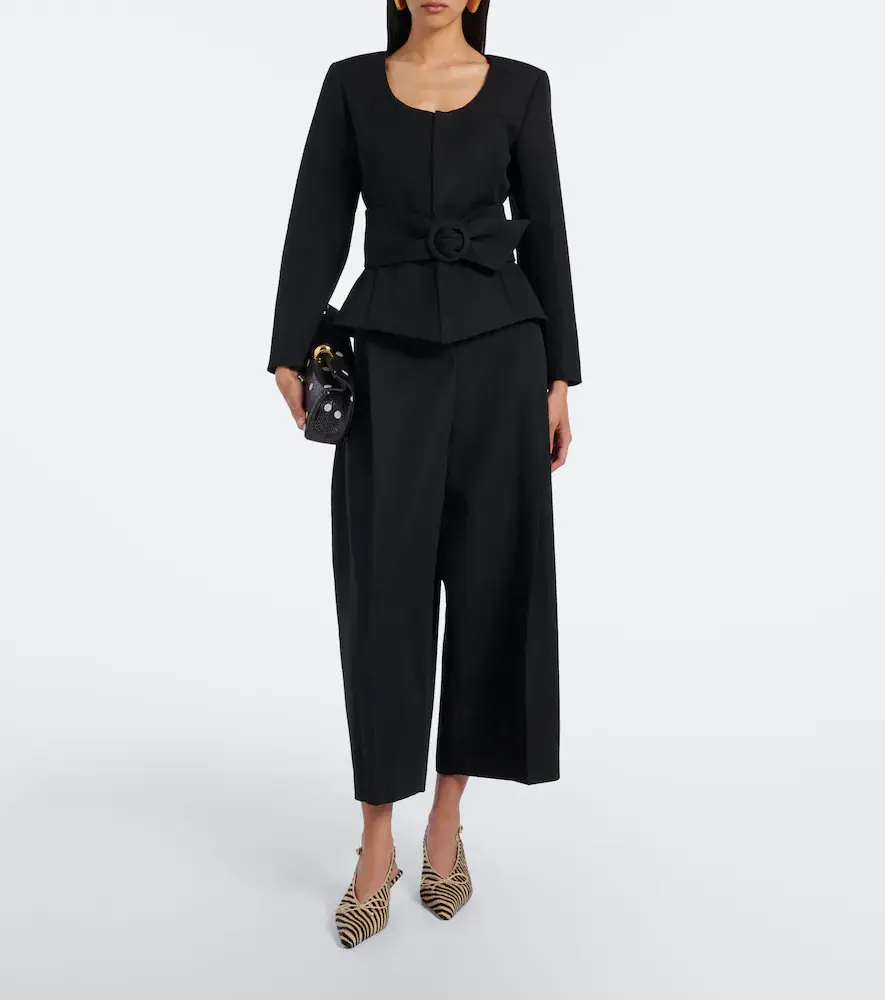 Jacquemus Miami cropped virgin wool wide-leg pants | Thumbnail 2 Jacquemus Miami cropped virgin wool wide-leg pants | Thumbnail 2