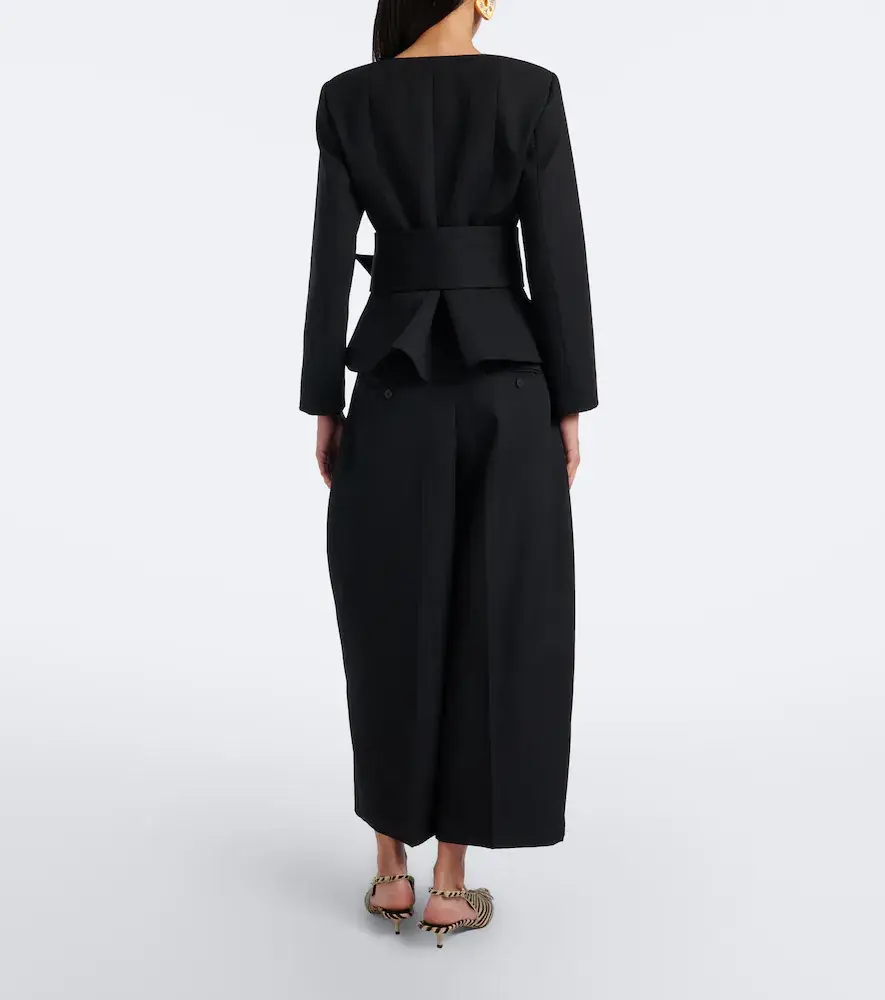 Jacquemus Miami cropped virgin wool wide-leg pants | Thumbnail 5 Jacquemus Miami cropped virgin wool wide-leg pants | Thumbnail 5