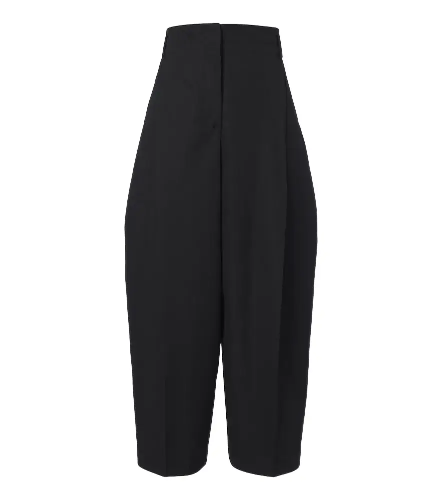 Miami cropped virgin wool wide-leg pants Miami cropped virgin wool wide-leg pants