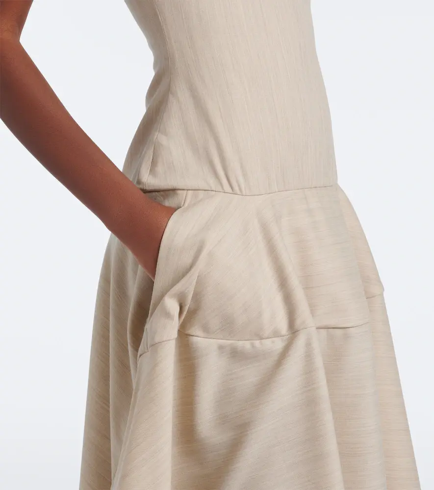 Jacquemus Paradiso wool-blend midi dress | Thumbnail 3