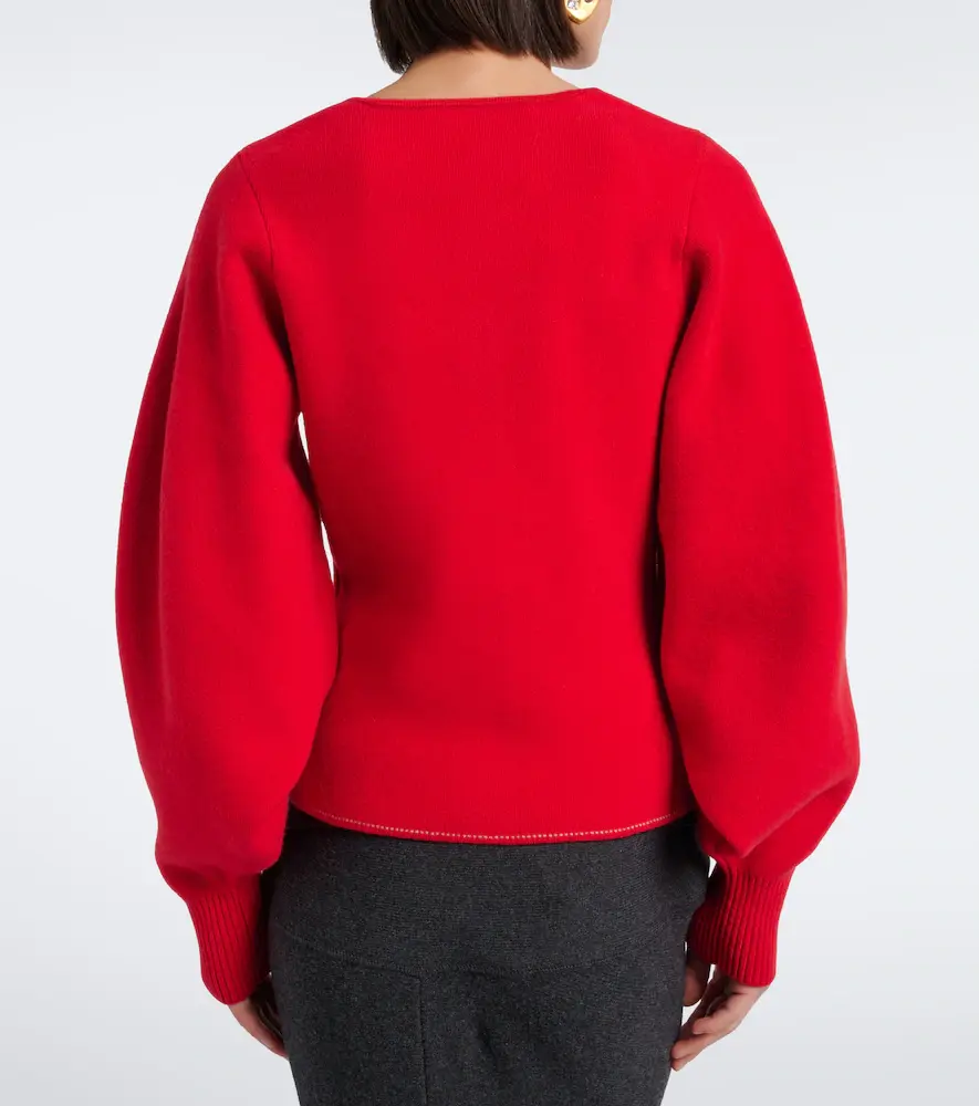 Jacquemus Tempo wool and cashmere cardigan | Thumbnail 2
