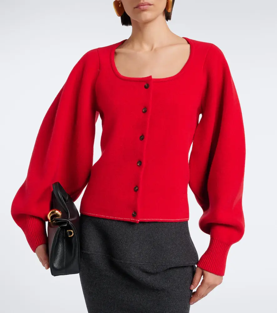 Jacquemus Tempo wool and cashmere cardigan | Thumbnail 3