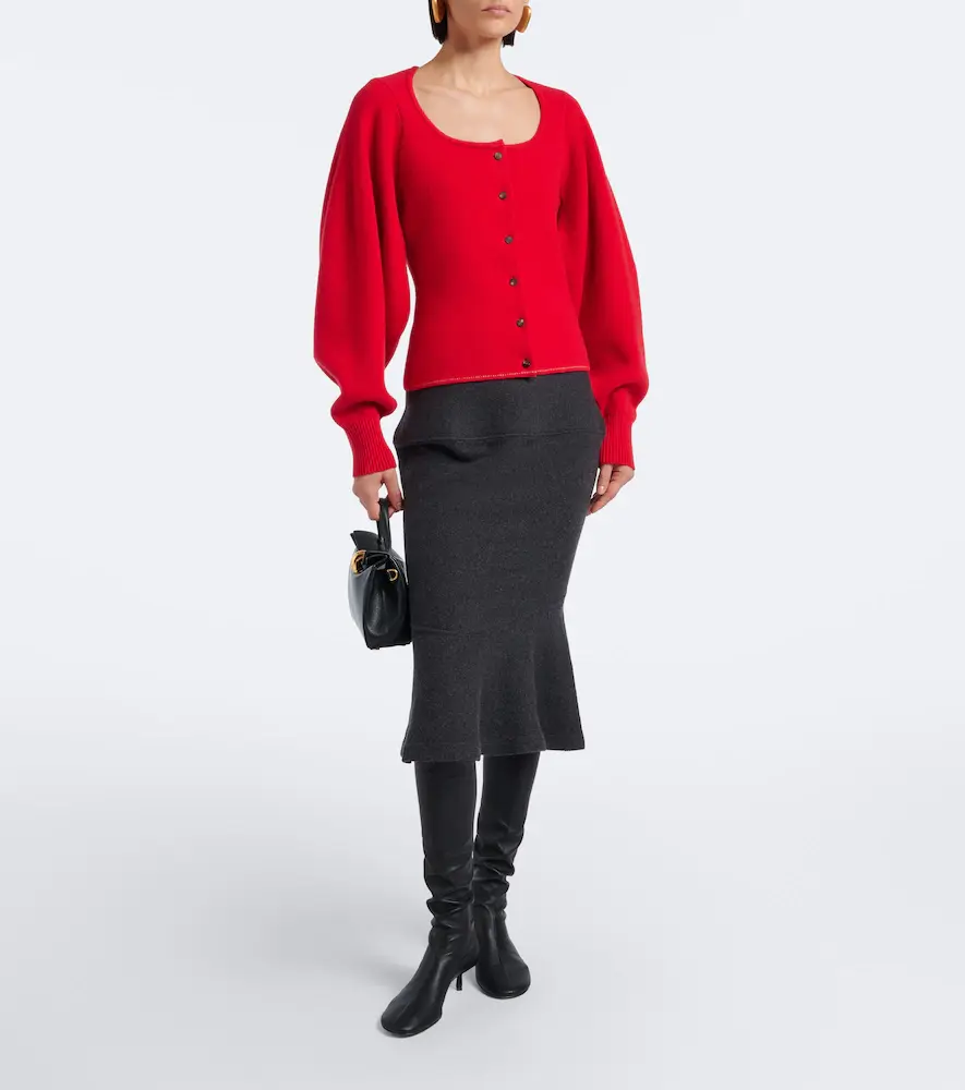 Jacquemus Tempo wool and cashmere cardigan | Thumbnail 5