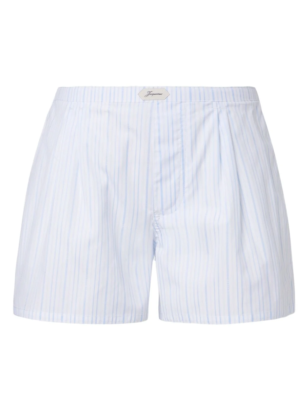 Jacquemus Amelo striped cotton poplin shorts