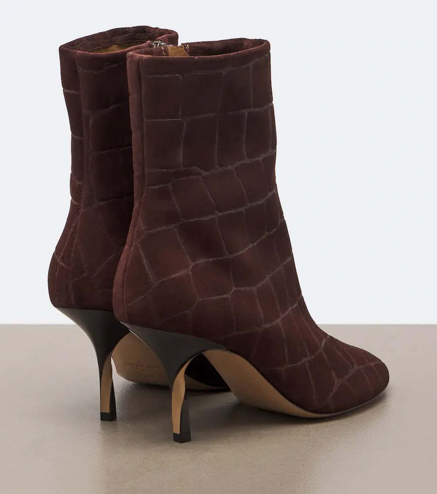 Jacquemus Collant croc-effect suede ankle boots | Thumbnail 2 Jacquemus Collant croc-effect suede ankle boots | Thumbnail 2