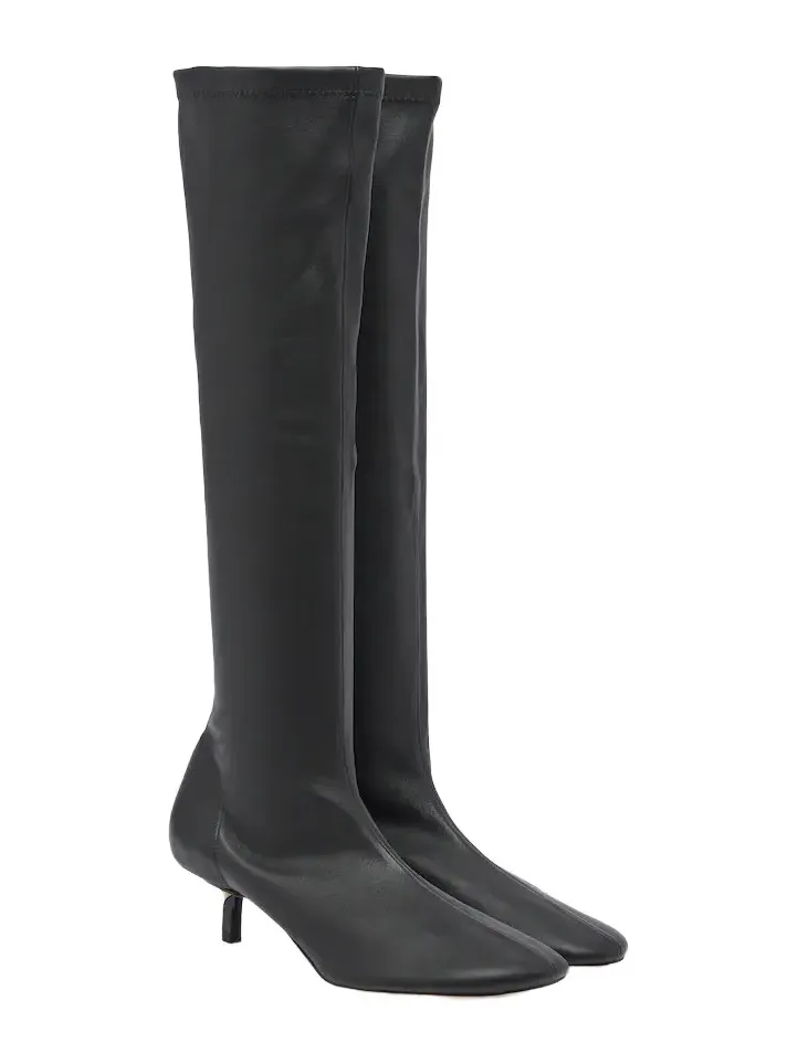 Collant leather knee-high boots Collant leather knee-high boots