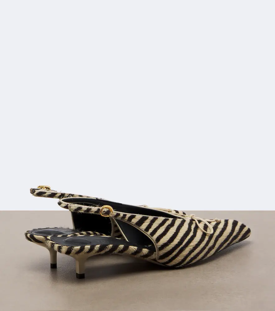 Jacquemus Cubisto calf hair slingback pumps | Thumbnail 2 Jacquemus Cubisto calf hair slingback pumps | Thumbnail 2