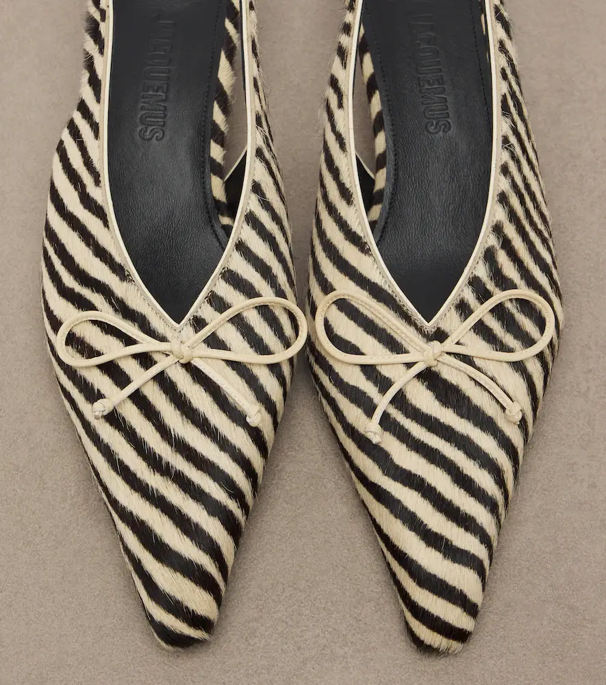 Jacquemus Cubisto calf hair slingback pumps | Thumbnail 3 Jacquemus Cubisto calf hair slingback pumps | Thumbnail 3