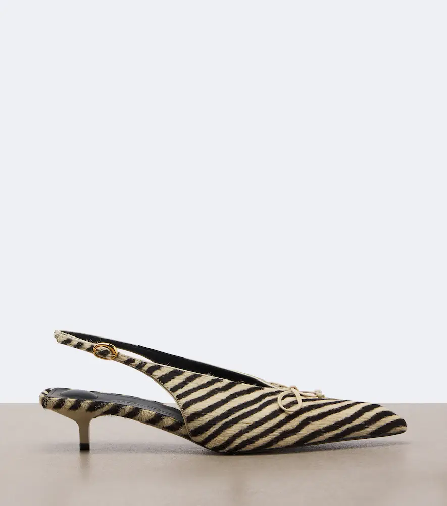 Jacquemus Cubisto calf hair slingback pumps | Thumbnail 4 Jacquemus Cubisto calf hair slingback pumps | Thumbnail 4
