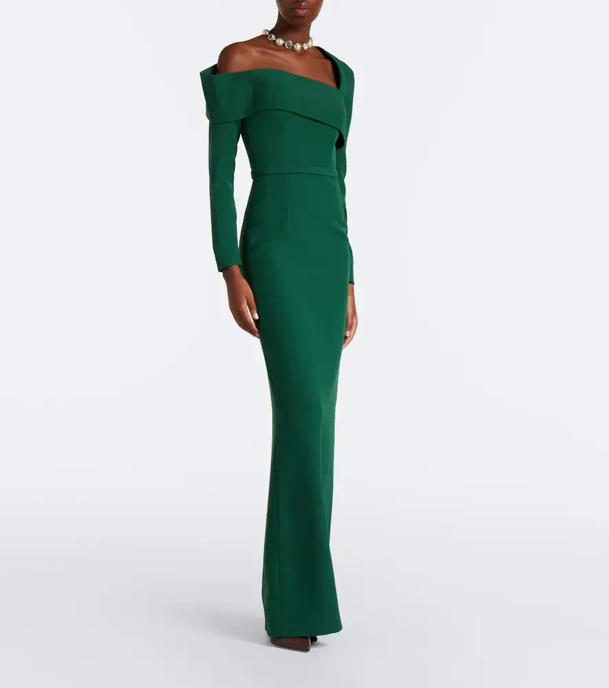 Safiyaa Yemihma one-shoulder crêpe gown | Thumbnail 4 Safiyaa Yemihma one-shoulder crêpe gown | Thumbnail 4