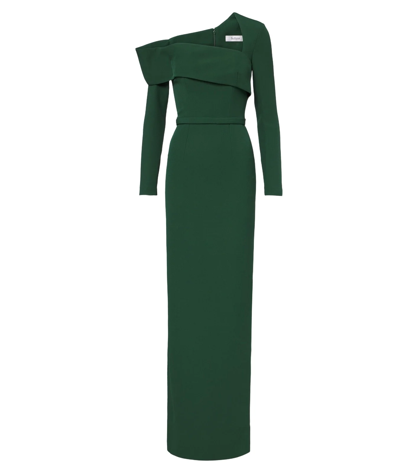 Yemihma one-shoulder crêpe gown Yemihma one-shoulder crêpe gown