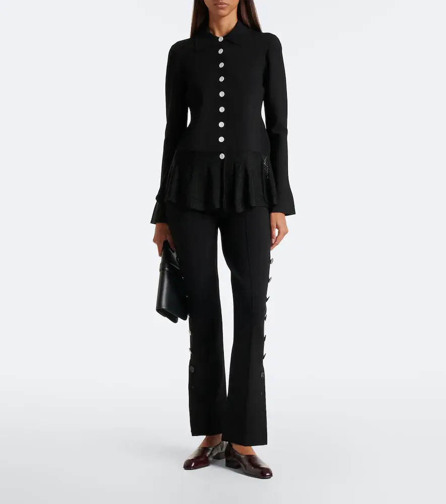Proenza Schouler Martina flared pants | Thumbnail 4 Proenza Schouler Martina flared pants | Thumbnail 4