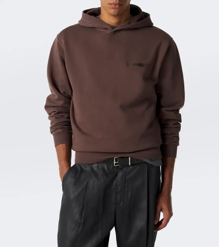 Jacquemus Logo cotton fleece hoodie | Thumbnail 3