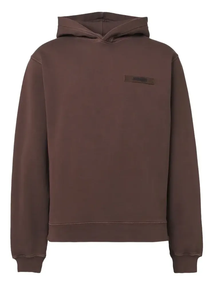 Jacquemus Logo cotton fleece hoodie
