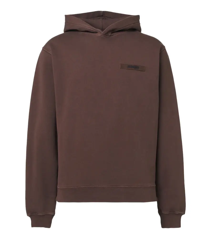 Jacquemus Logo cotton fleece hoodie