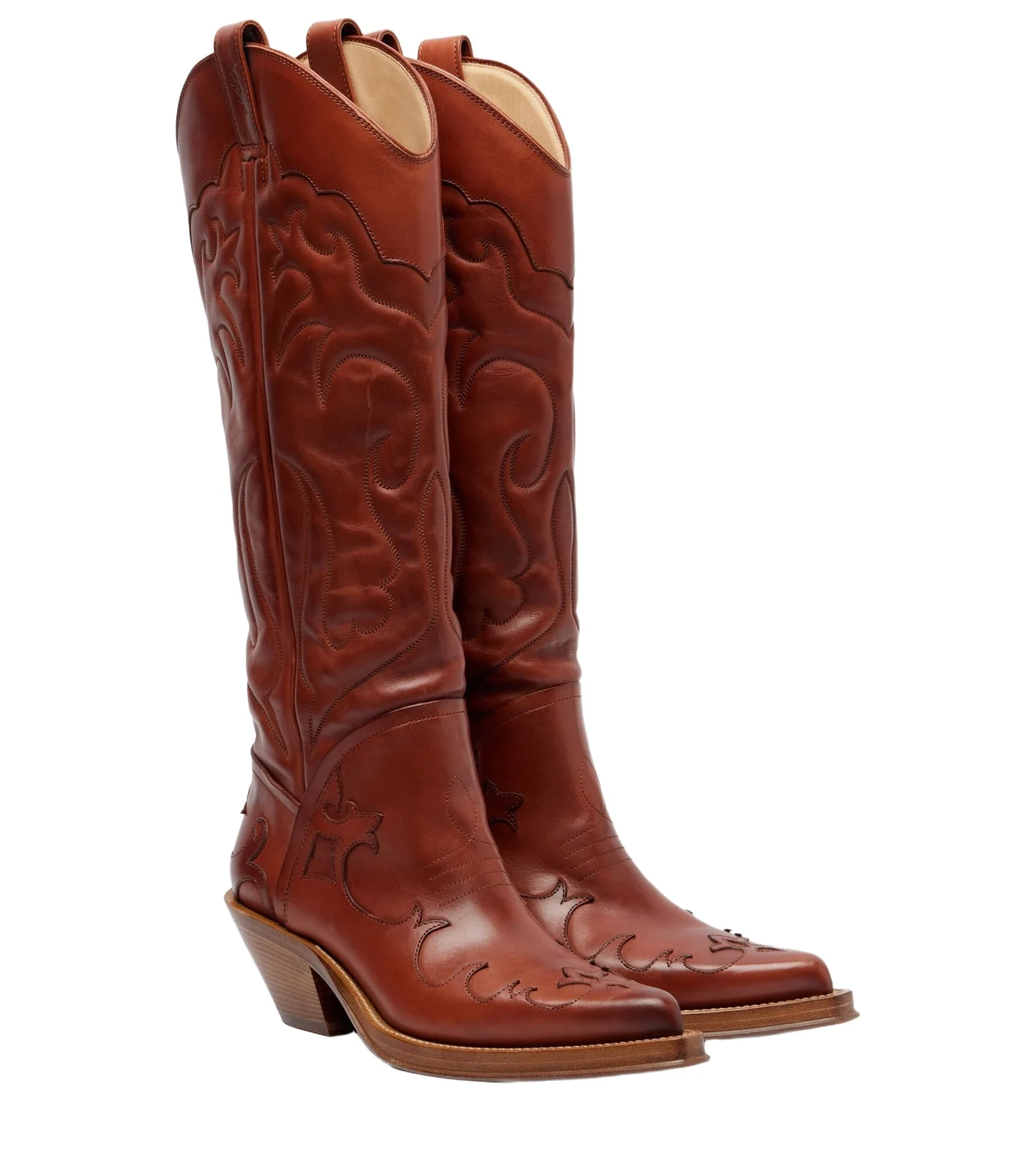 Gabriela Hearst Capitana leather cowboy boots