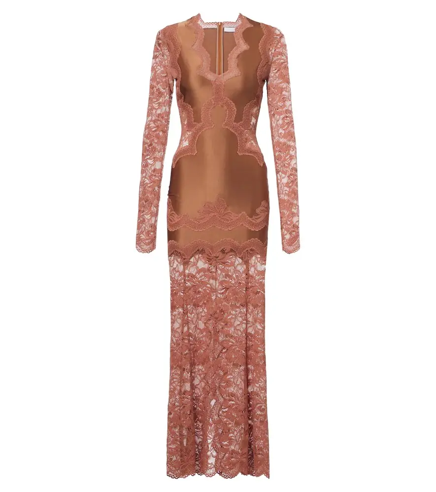 Lace and satin maxi dress Lace and satin maxi dress