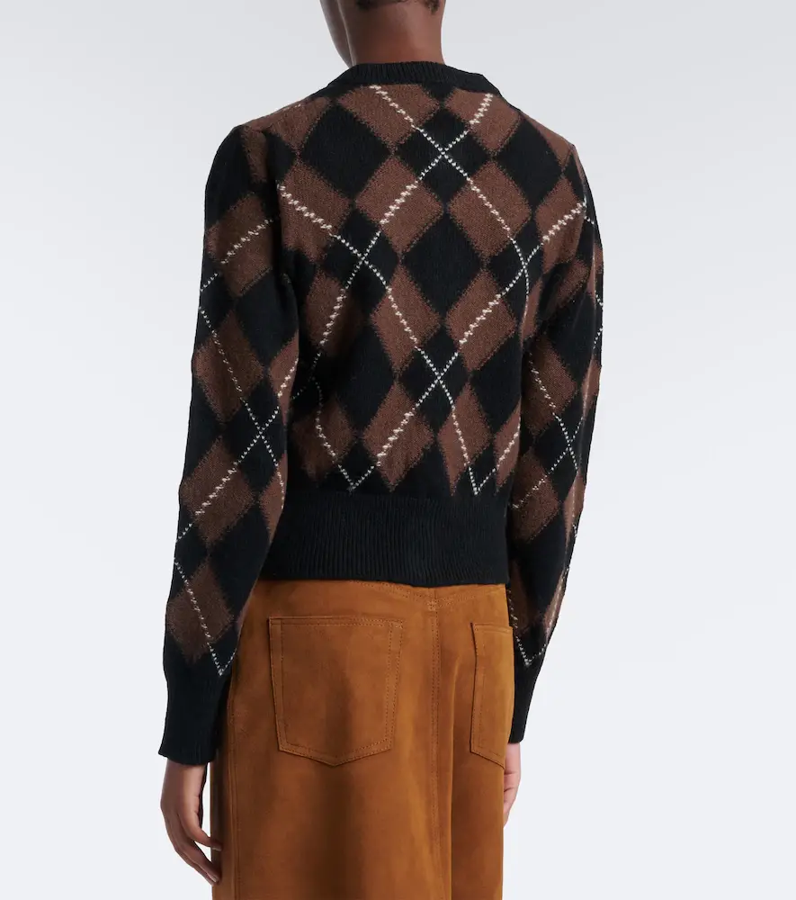 AMI PARIS Argyle virgin wool cardigan | Thumbnail 2 AMI PARIS Argyle virgin wool cardigan | Thumbnail 2