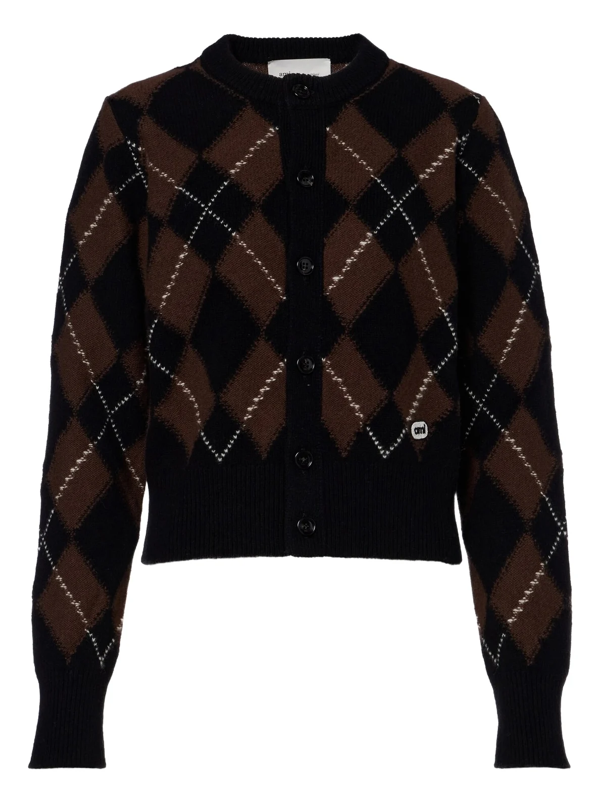 Argyle virgin wool cardigan Argyle virgin wool cardigan