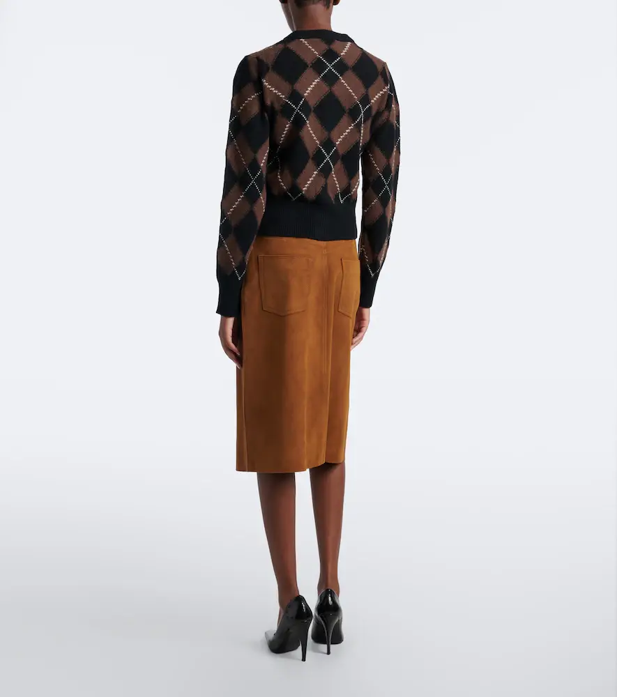 AMI PARIS Suede midi skirt | Thumbnail 2 AMI PARIS Suede midi skirt | Thumbnail 2