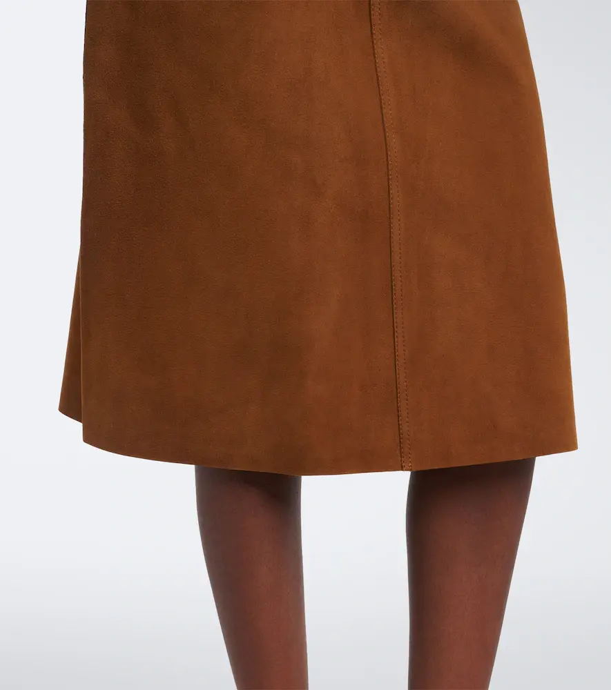 AMI PARIS Suede midi skirt | Thumbnail 4 AMI PARIS Suede midi skirt | Thumbnail 4