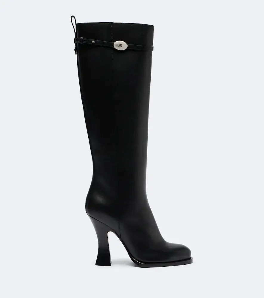Burberry EKD leather knee-high boots | Thumbnail 3 Burberry EKD leather knee-high boots | Thumbnail 3