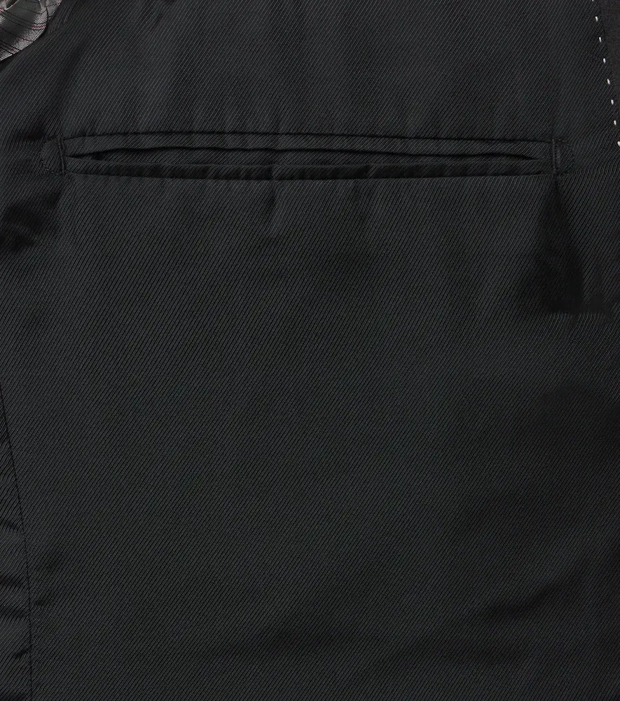 Dries Van Noten Double-breasted wool and silk-blend blazer | Thumbnail 2 Dries Van Noten Double-breasted wool and silk-blend blazer | Thumbnail 2