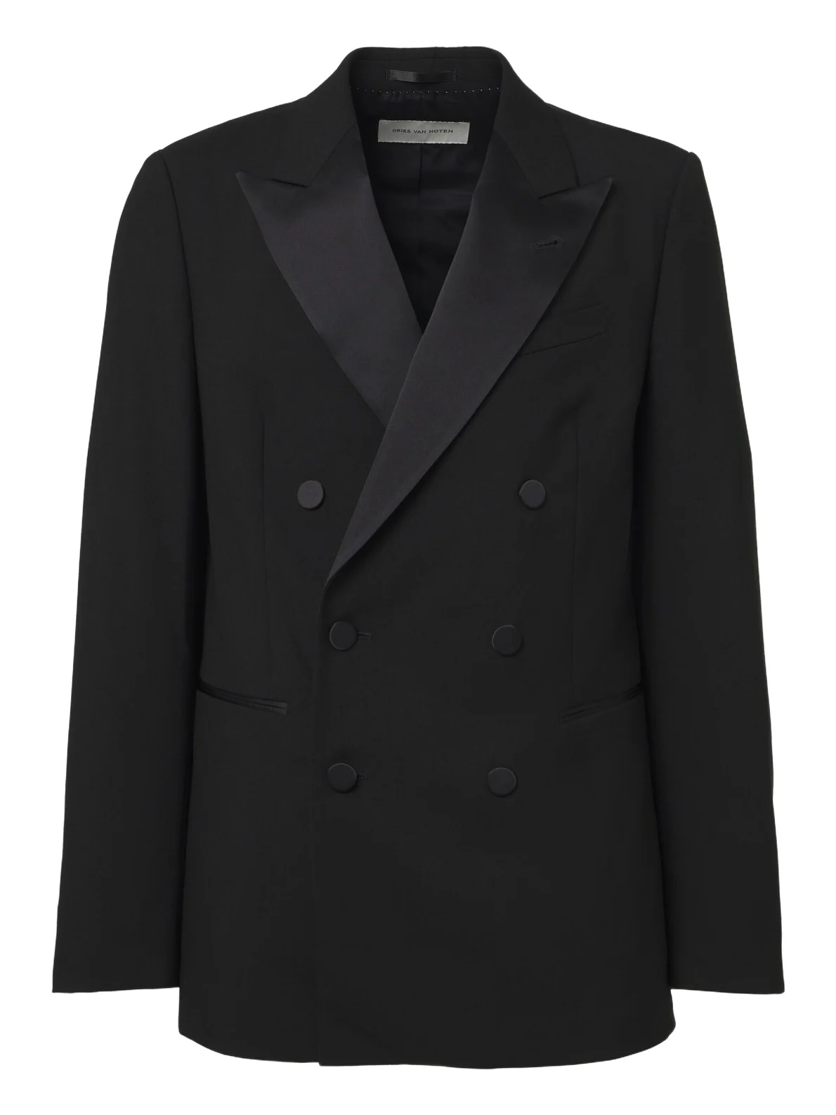 Double-breasted wool and silk-blend blazer Double-breasted wool and silk-blend blazer