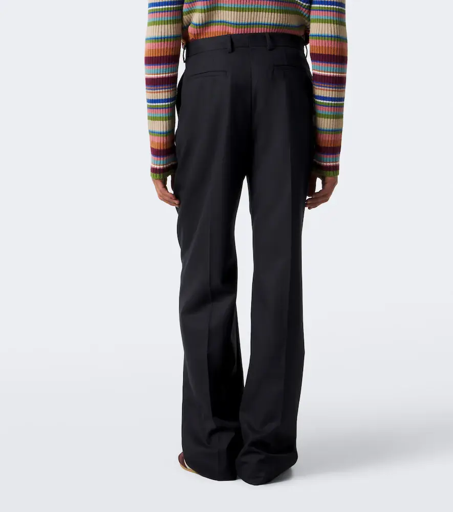 Dries Van Noten Herringbone pleated wool wide-leg pants | Thumbnail 5 Dries Van Noten Herringbone pleated wool wide-leg pants | Thumbnail 5