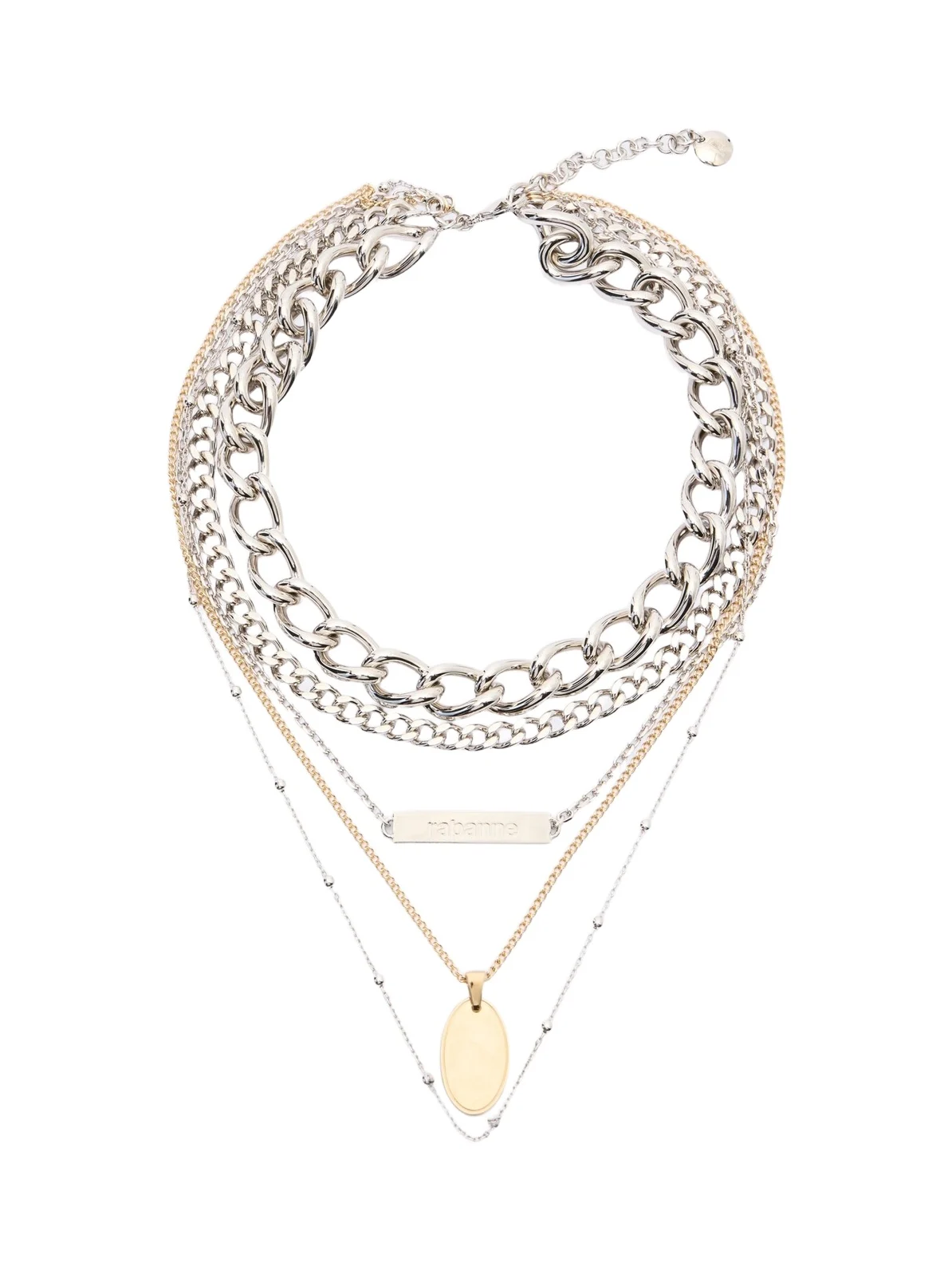 Rabanne Layered chain necklace