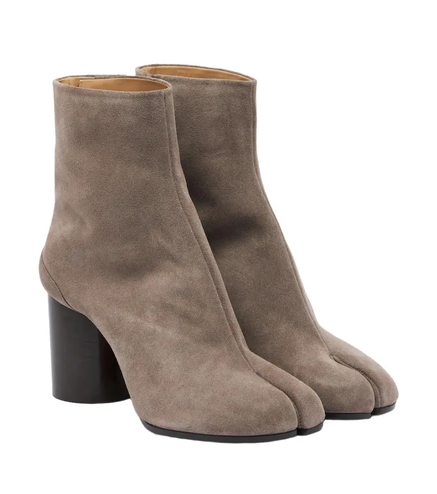 Tabi suede ankle boots