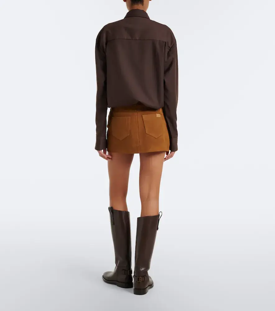 7 For All Mankind Cherry suede miniskirt | Thumbnail 4 7 For All Mankind Cherry suede miniskirt | Thumbnail 4