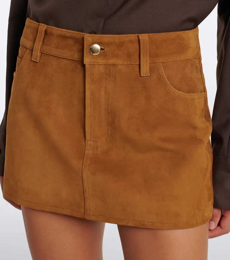 7 For All Mankind Cherry suede miniskirt | Thumbnail 5 7 For All Mankind Cherry suede miniskirt | Thumbnail 5