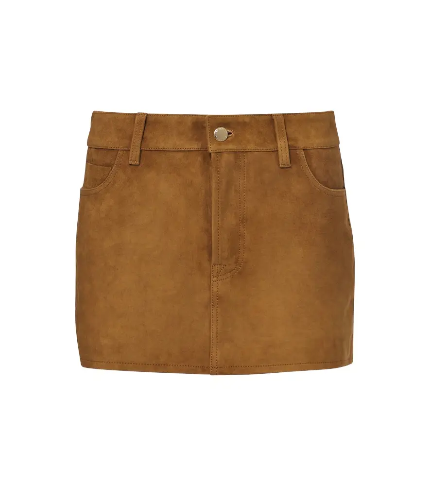Cherry suede miniskirt Cherry suede miniskirt