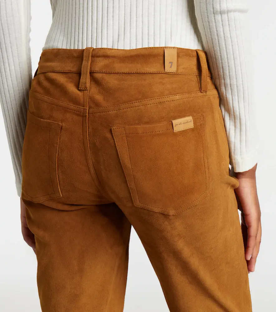 7 For All Mankind Dojo suede flared pants | Thumbnail 2 7 For All Mankind Dojo suede flared pants | Thumbnail 2