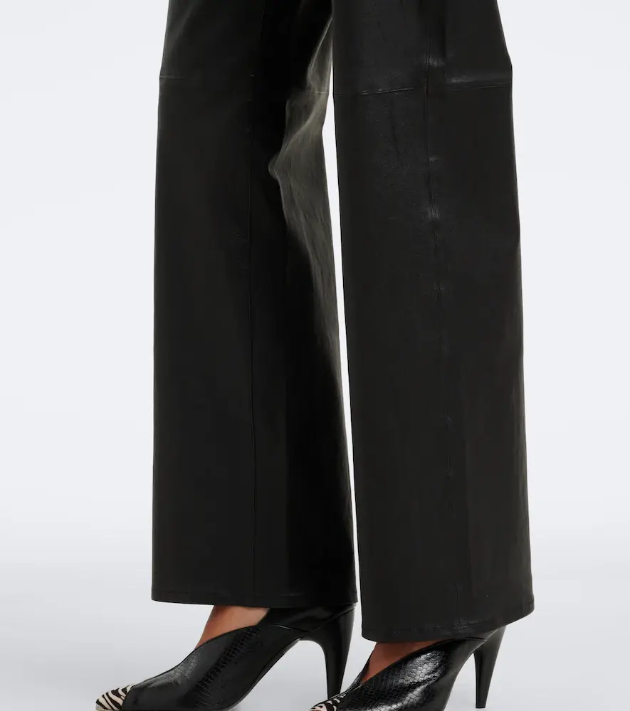 7 For All Mankind Stovepipe leather straight pants | Thumbnail 4 7 For All Mankind Stovepipe leather straight pants | Thumbnail 4