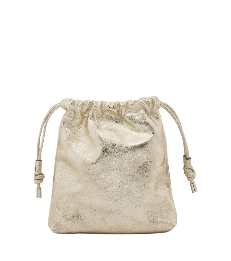 Isabel Marant Silven Mini metallic leather crossbody bag