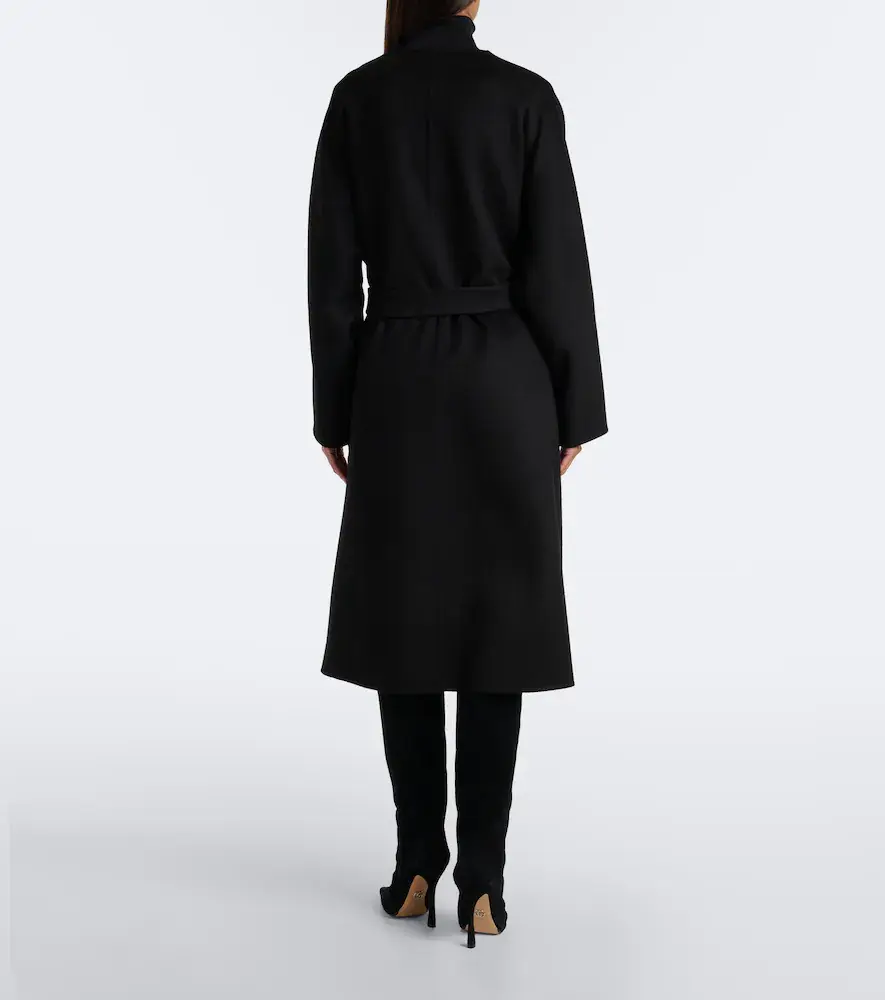 Gucci GG belted wool and silk wrap coat | Thumbnail 2 Gucci GG belted wool and silk wrap coat | Thumbnail 2
